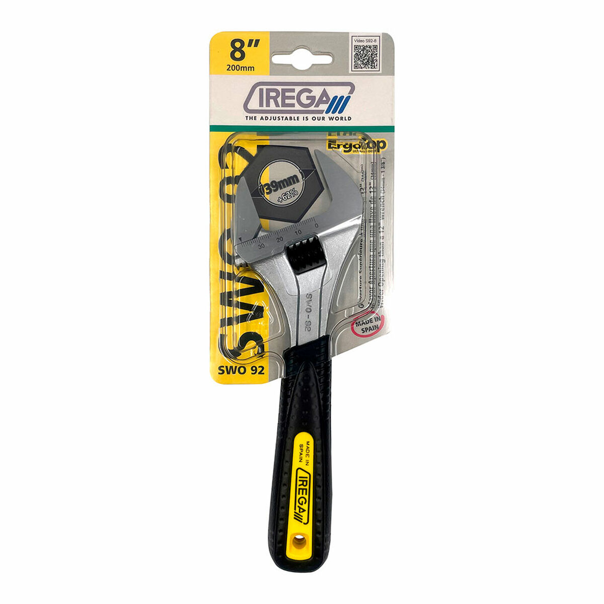 Chave inglesa ajustável Irega swo 92/cbe 8"